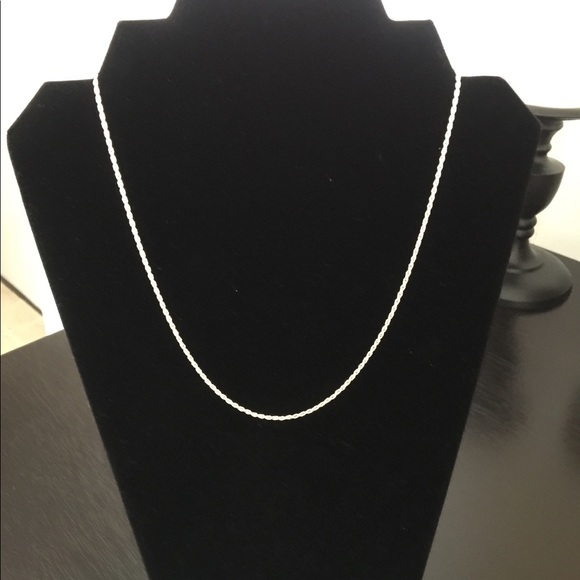 Jewelry - EUC Sterling silver rope necklace Jewelry - EUC Sterling silver rope necklace
